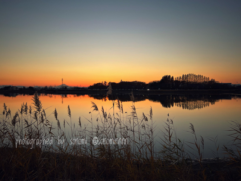 0024伊佐沼の夕暮れ