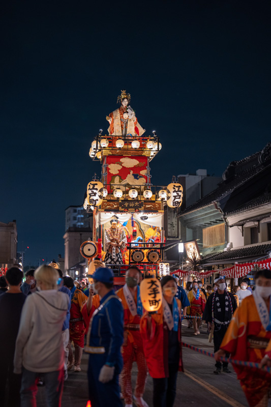 0130川越まつり　夜の山車