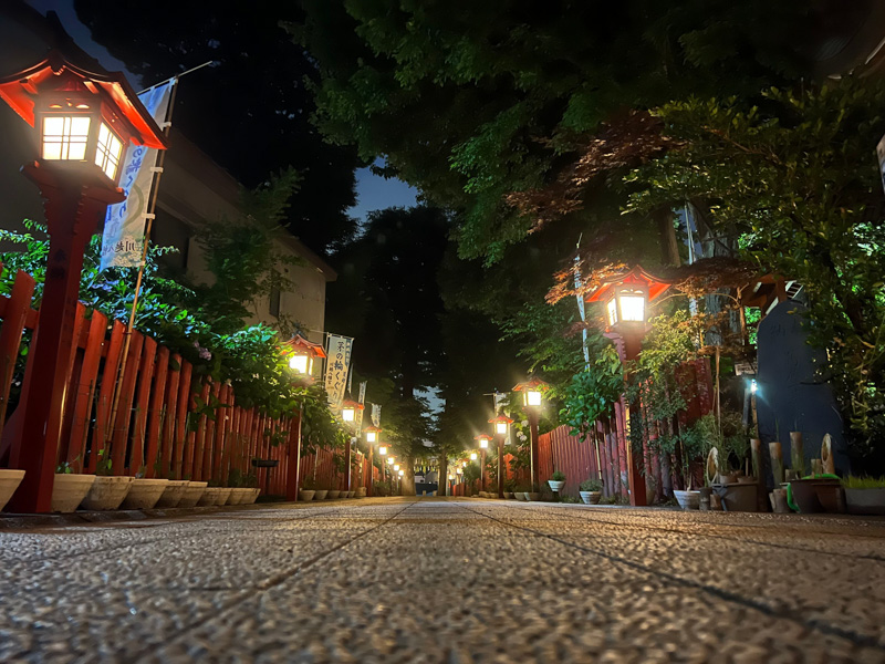 0201川越八幡宮へ夜散歩